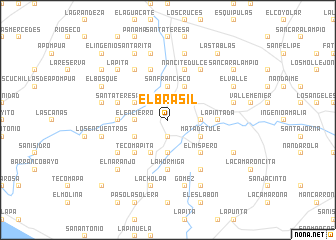 map of El Brasil