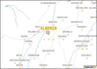 map of El Brazo