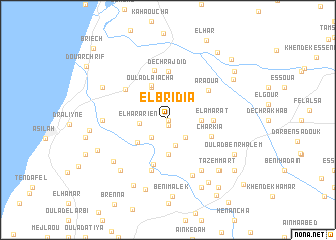 map of El Bridia