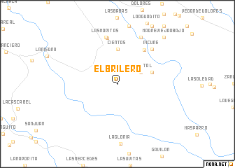 map of El Brilero