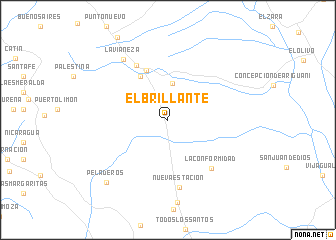 map of El Brillante