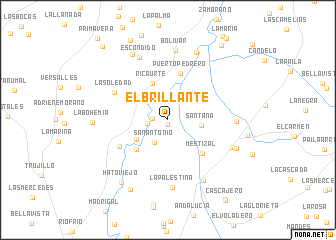 map of El Brillante