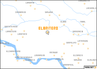 map of El Britero