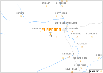 map of El Bronco