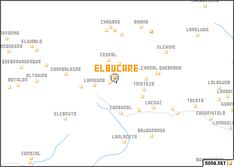 map of El Bucare