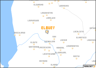 map of El Buey