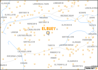 map of El Buey
