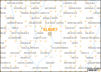 map of El Buey