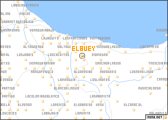 map of El Buey