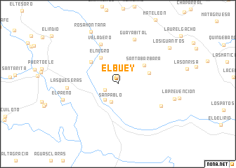 map of El Buey