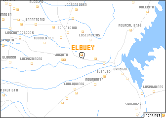 map of El Buey