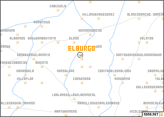 map of El Burgo