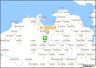 map of El Burgo