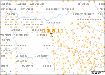 map of El Burillo