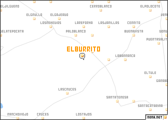 map of El Burrito