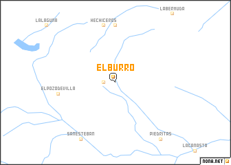 map of El Burro