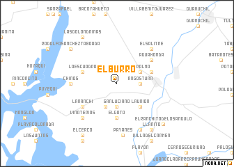 map of El Burro