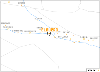map of El Burro