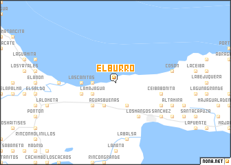 map of El Burro