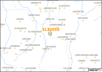 map of El Burro