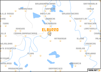 map of El Burro