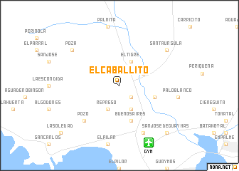 map of El Caballito