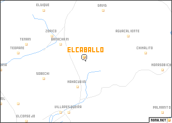 map of El Caballo