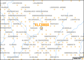 map of El Cabao