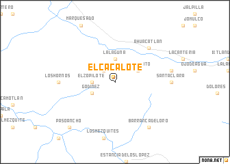 map of El Cacalote