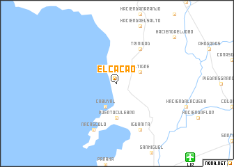 map of El Cacao