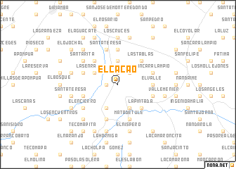 map of El Cacao