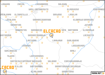 map of El Cacao