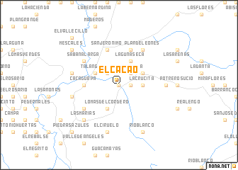 map of El Cacao