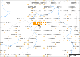 map of El Cacao