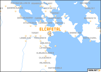 map of El Cafetal