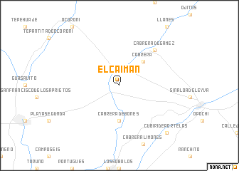map of El Caimán