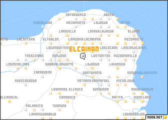 map of El Caimán