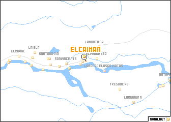 map of El Caimán