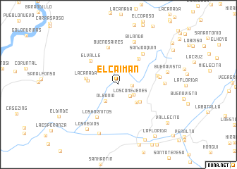 map of El Caimán