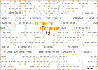map of El Caimito