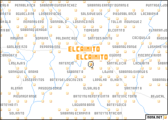 map of El Caimito