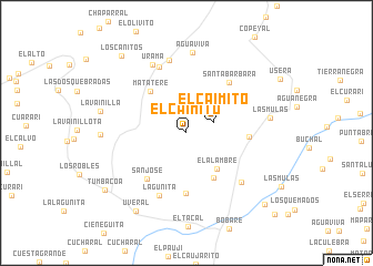 map of El Caimito