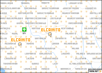 map of El Caimito