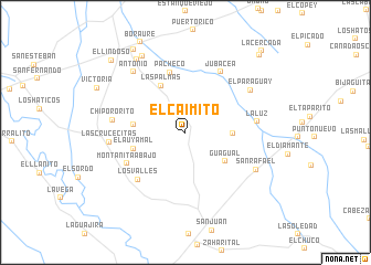 map of El Caimito