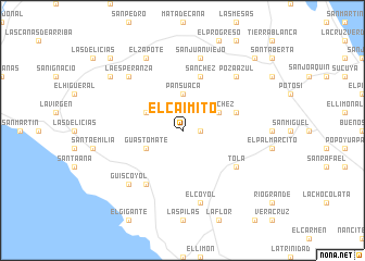 map of El Caimito