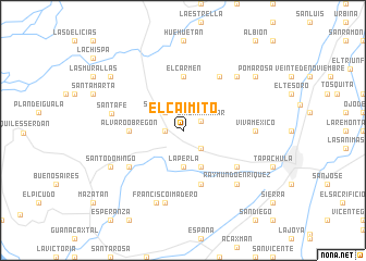 map of El Caimito