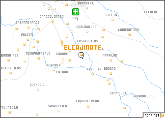 map of El Cajinate