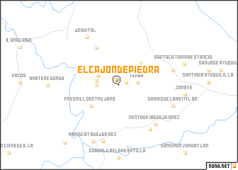 map of El Cajón de Piedra