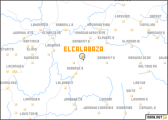 map of El Calabaza