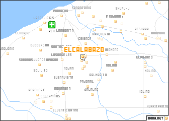 map of El Calabazo